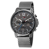 Tommy Hilfiger London Chronograph Grey Dial Grey Mesh Bracelet Watch for Men - 1791530 Authentic Buy Shop Now