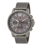 Tommy Hilfiger London Chronograph Grey Dial Grey Mesh Bracelet Watch for Men - 1791530 Authentic Buy Shop Now