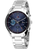 Tommy Hilfiger Deacan Blue Dial Silver Steel Strap Watch for Men - 1791551 Authentic Buy Shop Now
