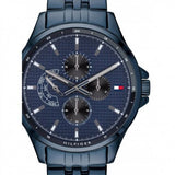 Tommy Hilfiger Shawn Quartz Blue Dial Blue Steel Strap Watch for Men - 1791618 Authentic Buy Shop Now