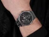 Tommy Hilfiger Kyle Chronograph Grey Dial Silver Steel Strap Watch for Men - 1791632 Authentic Buy Shop Now