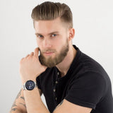 Tommy Hilfiger Austin Blue Dial Silver Steel Strap Watch for Men - 1791640 Authentic Buy Shop Now