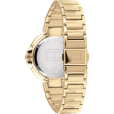 Tommy Hilfiger Angela White Dial Gold Steel Strap Watch for Women - 1782128 Authentic Buy Shop Now