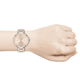 Tommy Hilfiger Angela Chronograph Pink Dial Two Tone Steel Strap Watch for Women - 1782127 Authentic Buy Shop Now