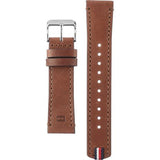 Tommy Hilfiger Jackson Multi-Function Silver Dial Brown Leather Strap Watch for Men - 1791239 Authentic Buy Shop Now