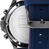 Tommy Hilfiger Bank Blue Dial Blue Rubber Strap Watch for Men - 1791721 Authentic Buy Shop Now