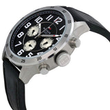 Tommy Hilfiger Sport Chronograph Black Dial Black Leather Strap Watch for Men - 1791050 Authentic Buy Shop Now