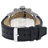Tommy Hilfiger Sport Chronograph Black Dial Black Leather Strap Watch for Men - 1791050 Authentic Buy Shop Now