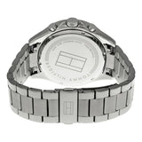 Tommy Hilfiger Luke Chronograph Black Dial Silver Steel Strap Watch for Men - 1791122 Authentic Buy Shop Now