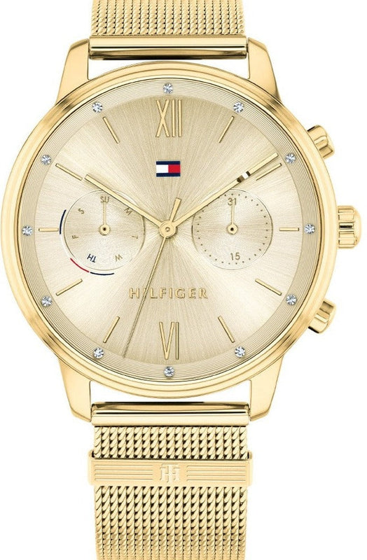 Tommy Hilfiger Blake Quartz Gold Dial Gold Mesh Bracelet Watch for Women - 1782302 Authentic Buy Shop Now