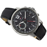 Tommy Hilfiger London Chronograph Grey Dial Black Leather Strap Watch for Men - 1791533 Authentic Buy Shop Now