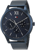 Tommy Hilfiger Damon Quartz Blue Dial Blue Mesh Bracelet Watch for Men - 1791421 Authentic Buy Shop Now