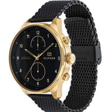 Tommy Hilfiger Chase Quartz Black Dial Black Mesh Bracelet Watch for Men - 1791580 Authentic Buy Shop Now
