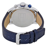 Tommy Hilfiger Jackson Silver Dial Black Leather Strap Watch for Men - 1791240 Authentic Buy Shop Now