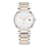 Tommy Hilfiger Lynn Quartz White Dial Two Tone Steel Strap Watch For Women - 1782236 Authentic Buy Shop Now