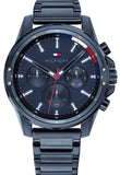 Tommy Hilfiger Mason Blue Dial Blue Steel Strap Watch for Men - 1791789 Authentic Buy Shop Now