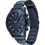 Tommy Hilfiger Mason Blue Dial Blue Steel Strap Watch for Men - 1791789 Authentic Buy Shop Now