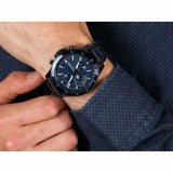 Tommy Hilfiger Bank Quartz Blue Dial Blue Steel Strap Watch for Men - 1791720 Authentic Buy Shop Now