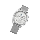 Tommy Hilfiger Mia Silver Dial Silver Mesh Bracelet Watch for Men - 1781628 Authentic Buy Shop Now
