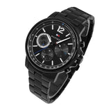 Tommy Hilfiger London Chronograph Black Dial Black Steel Strap Watch for Men - 1791529 Authentic Buy Shop Now