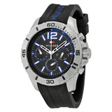 Tommy Hilfiger Sport Multifunction Black Dial Black Rubber Strap Watch for Men - 1791143 Authentic Buy Shop Now