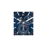 Tommy Hilfiger Austin Quartz Blue Dial Blue Rubber Strap Watch for Men - 1791635 Authentic Buy Shop Now