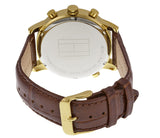 Tommy Hilfiger Harrison White Dial Brown Leather Strap Watch for Men - 1790874 Authentic Buy Shop Now