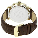 Tommy Hilfiger Keagan Quartz Silver Dial Brown Leather Strap Watch for Men - 1791291 Authentic Buy Shop Now