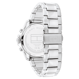 Tommy Hilfiger Jordan Chronograph Blue Dial Silver Steel Strap Watch For Men - 1792094 Authentic Buy Shop Now