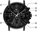 Tommy Hilfiger Daniel Black Dial Black Steel Strap Watch for Men - 1710383 Authentic Buy Shop Now
