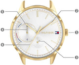 Tommy Hilfiger Brooklyn Quartz White Dial White Leather Strap Watch for Women - 1782018 Authentic Buy Shop Now