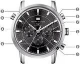 Tommy Hilfiger Harrison Chronograph Black Dial Black Leather Strap Watch for Men - 1790875 Authentic Buy Shop Now