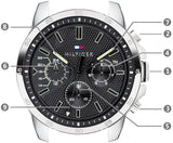 Tommy Hilfiger Decker Black Dial Black Leather Strap Watch for Men - 1791563 Authentic Buy Shop Now