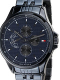 Tommy Hilfiger Shawn Quartz Blue Dial Blue Steel Strap Watch for Men - 1791618 Authentic Buy Shop Now