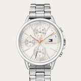 Tommy Hilfiger Carly White Dial Silver Stainless Steel Strap Watch for Women - 1781787 Authentic Buy Shop Now