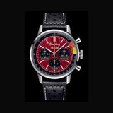 Breitling Top Time B01 Chevrolet Corvette Red Dial Black Leather Strap Watch for Men - AB01761A1K1X1 Authentic Buy Shop Now