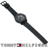 Tommy Hilfiger Denim Quartz Black Dial Black Leather Strap Watch for Men - 1791479 Authentic Buy Shop Now