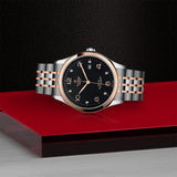 Tudor 1926 Automatic Diamonds Black Dial Two Tone Steel Strap Watch for Men - M91651-0004 Authentic Buy Shop Now