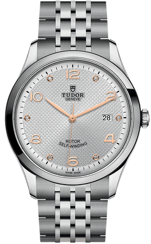 Tudor 1926 Automatic Diamonds Silver Dial Silver Steel Strap Watch for Men - M91650-0003 Authentic Buy Shop Now
