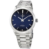 Tudor Style Automatic Diamonds Blue Dial Silver Steel Strap Watch for Men - M12710-0017 Authentic Buy Shop Now