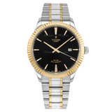 Tudor Style Automatic Black Dial Two Tone Steel Strap Watch for Men - M12713-0005 Authentic Buy Shop Now