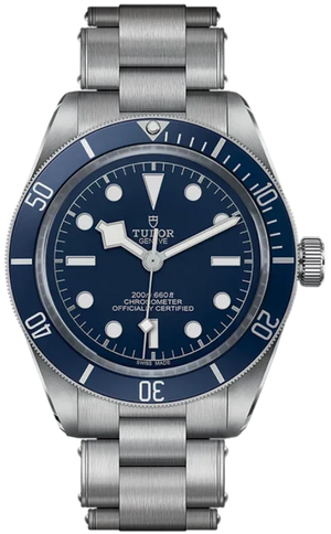 Tudor Black Bay Blue Dial Silver Steel Strap Watch for Men - 79030B-0001
