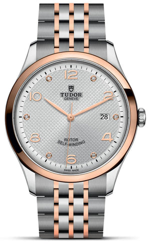 Tudor 1926 Automatic Diamonds Silver Dial Two Tone Steel Strap Watch for Men - M91651-0002 Authentic Buy Shop Now