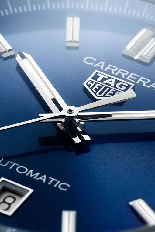 Tag Heuer Carrera Date Blue Dial Silver Steel Strap Watch for Men - WBN2112.BA0639 Authentic Buy Shop Now
