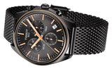 Tissot T Classic PR 100 Chronograph Anthracite Black Dial Black Mesh Bracelet Watch For Men - T101.417.23.061.00 Authentic Buy Shop Now