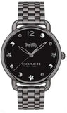 Coach Delancey Black Dial Black Steel Strap Watch For Women - 14502812 Authentic Buy Shop Now