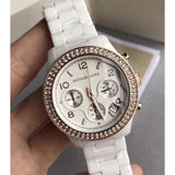 Michael Kors Ceramic White Dial White Steel Strap Watch for Women - MK5269 Authentic Buy Shop Now
