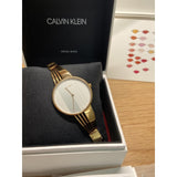 Calvin Klein Drift White Dial Rose Gold Steel Strap Watch for Women - K6S2N616 Authentic Buy Shop Now
