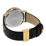 Versace Virtus Quartz Black Dial Black Leather Strap Watch for Women - VEHC00119 Authentic Buy Shop Now