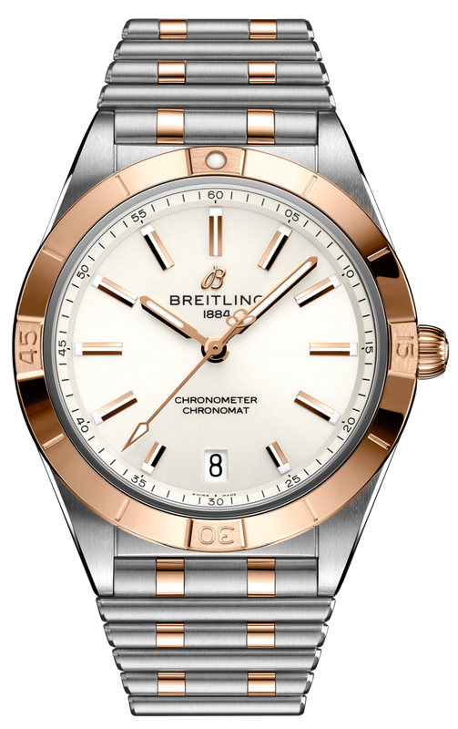 Breitling Chronomat Automatic 36 White Dial Two Tone Steel Strap Watch for Women - U10380101A1U1 Authentic Buy Shop Now
